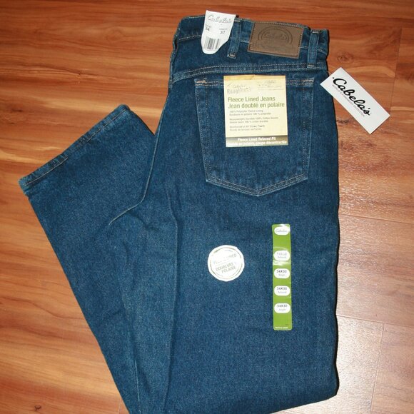 Cabela's Fleece Lined Jeans - NWT - Picture 1 of 8